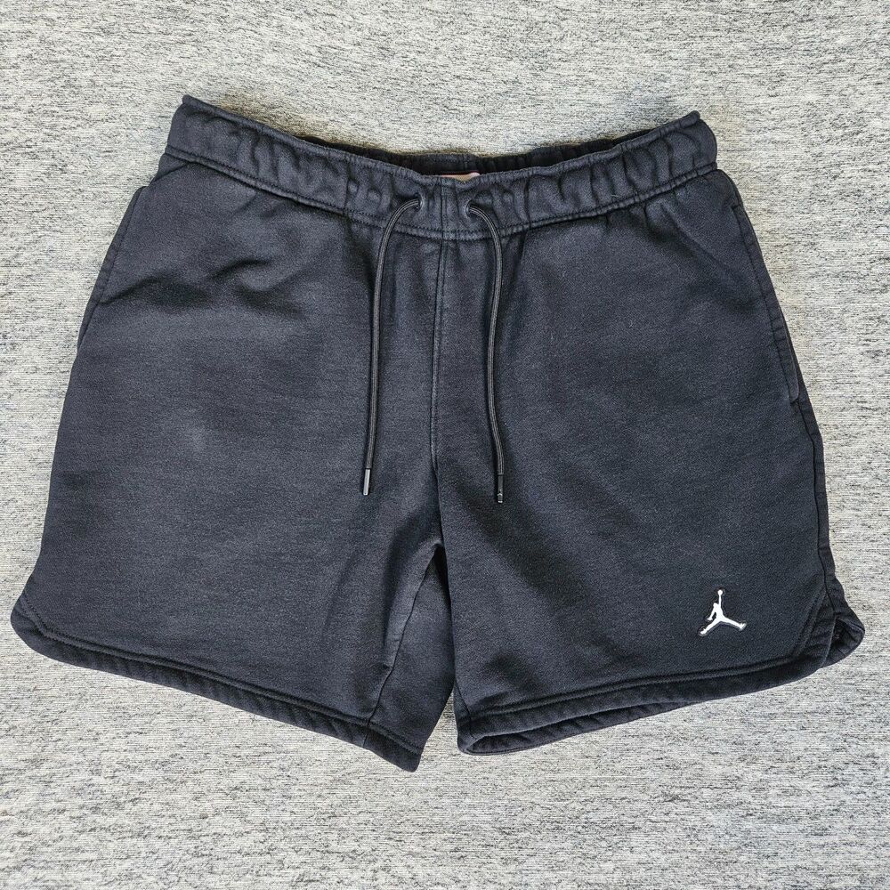 Nike Air Jordan Essentials Men's Fleece Shorts Black Medium Jumpman DA9826-010
